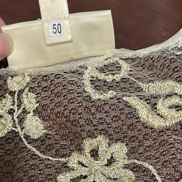 ANTHROPOLOGIE MOULINETTE SOEURS Lace Beaded Blouse - Picture 11 of 15